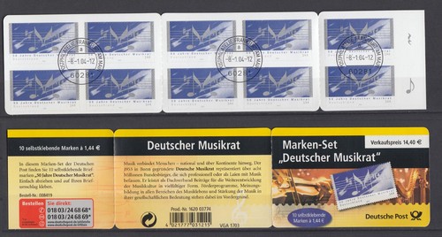 Bund markenheftchen 50 - 54,
