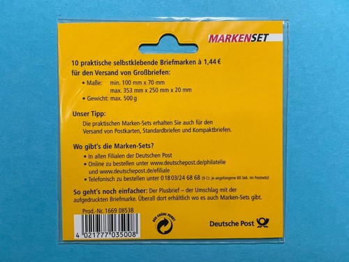 Bund markenheftchen minr mh - minr.,